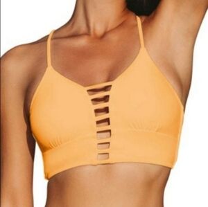 CUPSHE Halter Racerback Lace-up Bikini Top